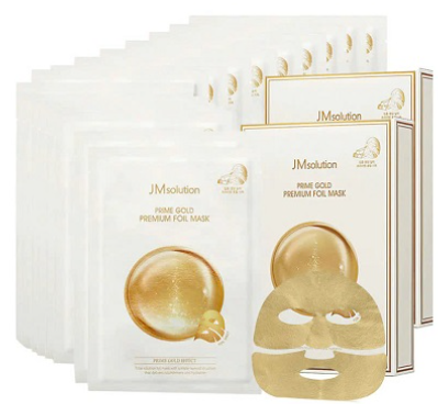 JM Solution Mặt Nạ Vàng 24K Hỗ Trợ Cấp Ẩm Giảm Nếp Nhăn Prime Gold Premium Foil