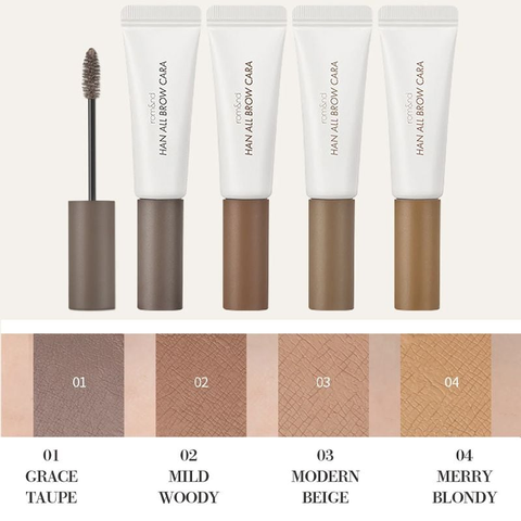 Romand Mascara Chân Mày Han All Brow Cara 9g - 02 Mild Woody