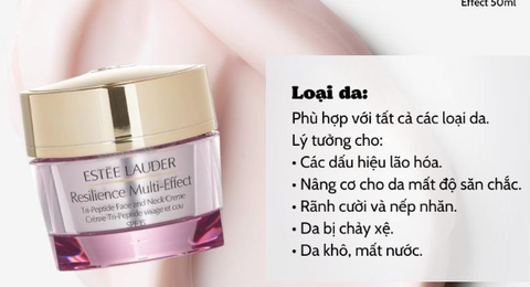 Estee Lauder Kem Dưỡng Resilience Multi-Effect Tri-Peptide Face And Neck Creme 15ml