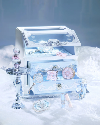 Flower Knows Snow Ballet All-in Full Makeup Set Luxury Cosmetic Cabinet 44 pcs