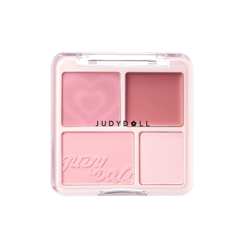 JUDYDOLL Phấn Má và Phấn Bắt Sáng 4 ô Blush&Highight