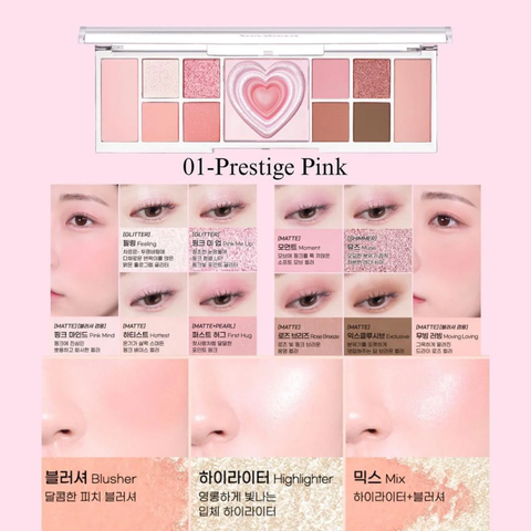 Peripera Màu Mắt All Take Mood Like Palette D/C - 01 Prestige Pink