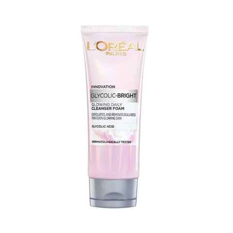 L'Oreal Sửa Rửa Mặt Paris Glycolic Bright 100ml