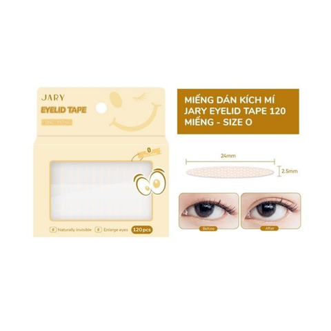 MIẾNG DÁN KÍCH MÍ JARY EYELID TAPE 40 MIẾNG - SIZE S
