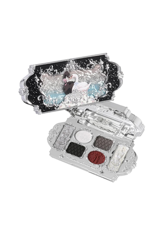Flower Knows Bảng Mắt Swan Ballet Series Six-Color Eyeshadow Palette - 02 Black Swan