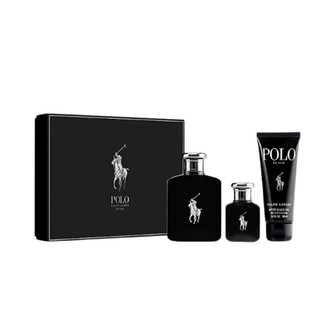 Ralph Lauren Polo BLACK EDT 125ml + 40ml + Gel Cạo Râu - Giftset
