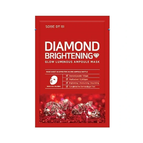 Some By Mi Mặt Nạ Giấy Diamond Brightening Glow Luminous Ampoule Mask 25g