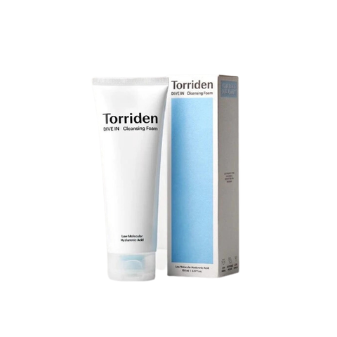 Torriden Sữa Rửa Mặt Dưỡng ẩm, Tạo Bọt Dive In Low Molecular Hyaluronic Acid Cleansing Foam 150ml
