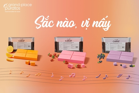 Sô-cô-la Coverliq Compound Carat Hương Dâu Car 10x1kg - 4027055