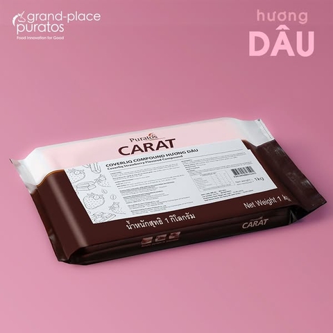 Sô-cô-la Coverliq Compound Carat Hương Dâu Car 10x1kg - 4027055