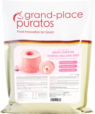 Bột Trộn Bánh Chiffon Hương Hoa Anh Đào (Sakura) 1kg - 4026208
