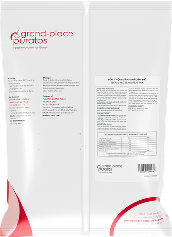 Bột Trộn Bánh Mì Đậu Đỏ 1kg - 4027722