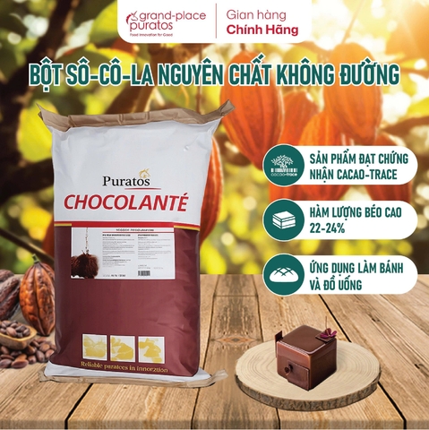 Bột Sô Cô La Nguyên Chất Không Đường 20KG -4116170