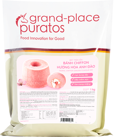 Bột Trộn Bánh Chiffon Hương Hoa Anh Đào (Sakura) 1kg - 4026208