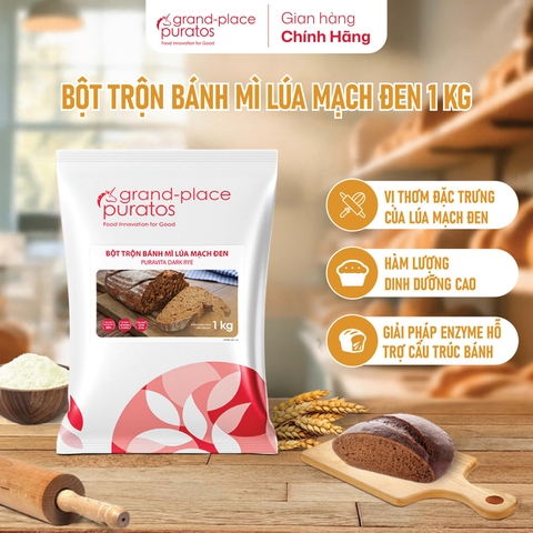 Bột Trộn Bánh Mì Lúa Mạch Đen_1kg-4015577