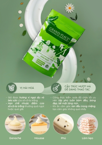 Sô-cô-la compound trắng giảm ngọt W127 Car 8x1kg - 4027516