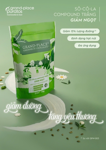 Sô-cô-la compound trắng giảm ngọt W127 Car 8x1kg - 4027516