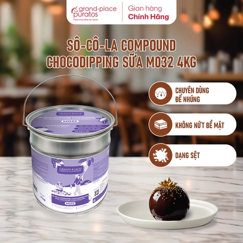Sô-cô-la Compound ChocoDipping Sữa M032 -4kg_4023049