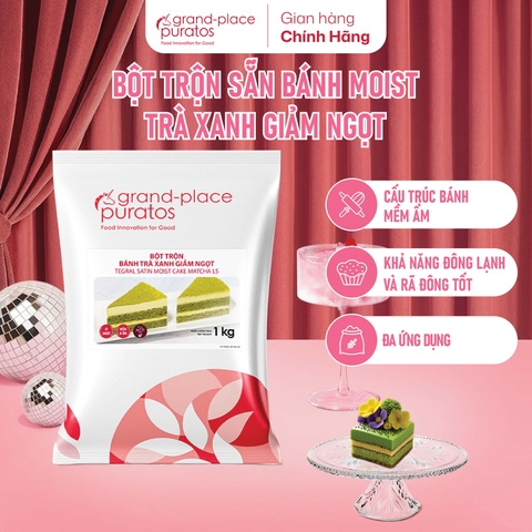 Bột Trộn Bánh Moist Matcha Giảm Ngọt _1kg-4029363