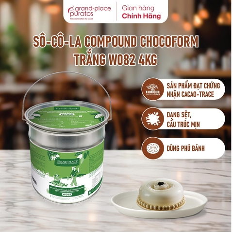 Sô cô la ChocoForm Trắng - GPW-082.4kg