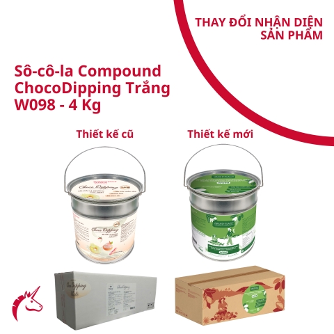 Sô-cô-la Nhúng ChocoDipping Trắng 4kg_ 4024616