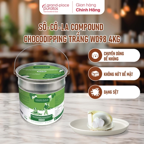 Sô-cô-la Nhúng ChocoDipping Trắng 4kg_ 4024616