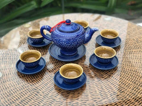 Bộ trà khắc MH đĩa rời S2