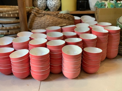 Chén cơm màu lòng trắng HC