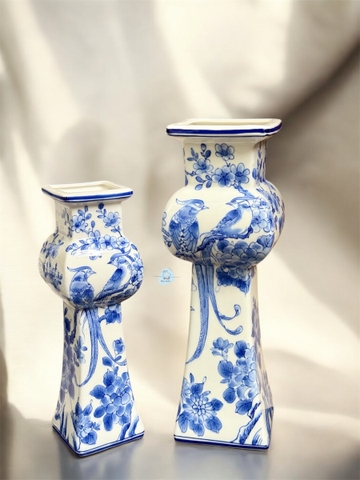 Bình lầu vuông vẽ VN S2 28x8