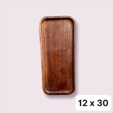 Khay chữ nhật gỗ 12x30
