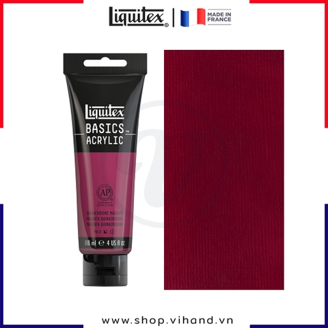 Màu vẽ đa chất liệu Liquitex Basics Acrylic Quinacridone Magenta #114 – 118ml (4Oz)