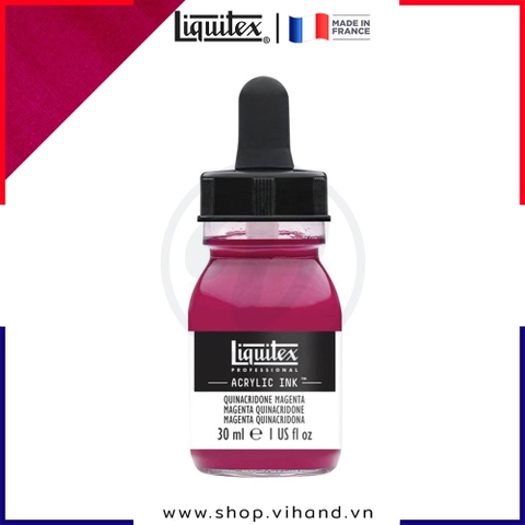 Mực acrylic cao cấp Liquitex Professional Acrylic Ink 114 Quinacridone Magenta - 30ml (1Oz)