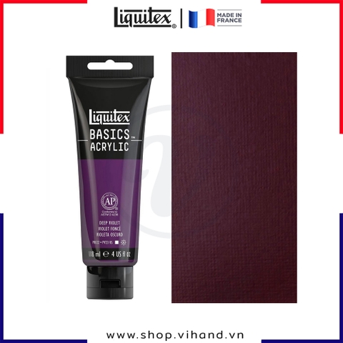 Màu vẽ đa chất liệu Liquitex Basics Acrylic Deep Violet #115 – 118ml (4Oz)