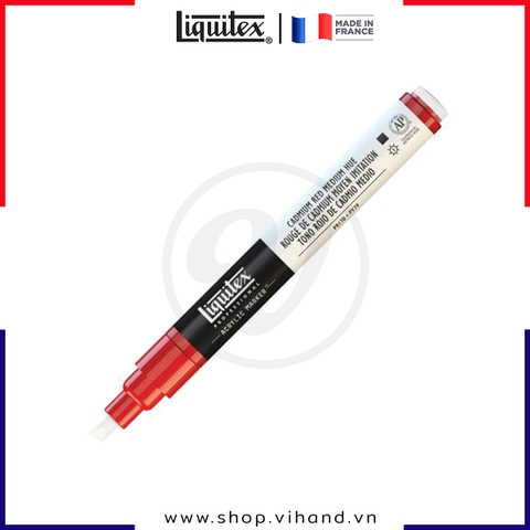 Bút vẽ sơn acrylic cao cấp Liquitex Professional Paint Marker 151 Cadmium Red Medium Hue - Ngòi 2mm