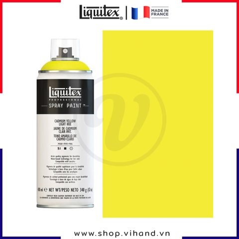 Bình sơn xịt cao cấp Liquitex Professional Spray Paint 159 Cadmium Yellow Light Hue - 400ml