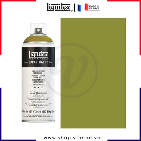 Bình sơn xịt cao cấp Liquitex Professional Spray Paint 1830 Cadmium Yellow Medium Hue 1 - 400ml