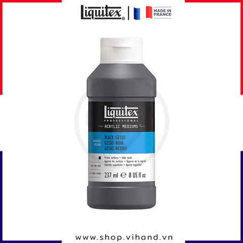 Sơn lót nền cao cấp màu đen Liquitex Professional Acrylic Black Gesso - 237ml (8Oz)