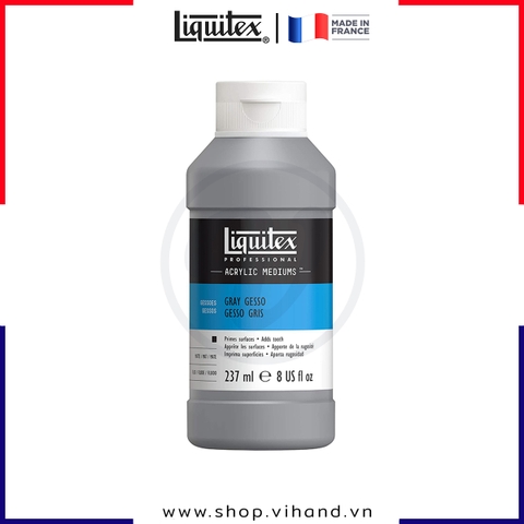 Sơn lót nền cao cấp màu xám Liquitex Professional Acrylic Gray Gesso - 237ml (8Oz)