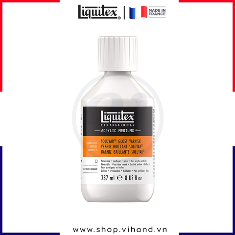 Dung dịch phủ bào vệ cho màu Acrylic & Sơn dầu Liquitex Professional Soluvar Gloss Varnish (Bóng) - 237ml (8Oz)
