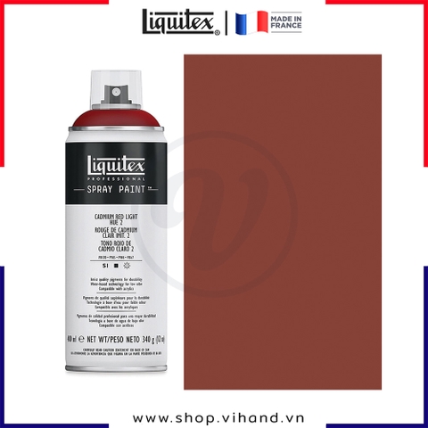 Bình sơn xịt cao cấp Liquitex Professional Spray Paint 2510 Cadmium Red Light Hue 2 - 400ml