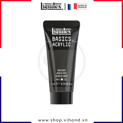 Màu vẽ đa chất liệu Liquitex Basics Acrylic Mars Black #276 – 22ml