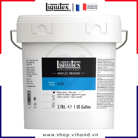 Sơn lót nền cao cấp màu trắng Liquitex Professional Acrylic Gesso - 3.78L (128Oz)
