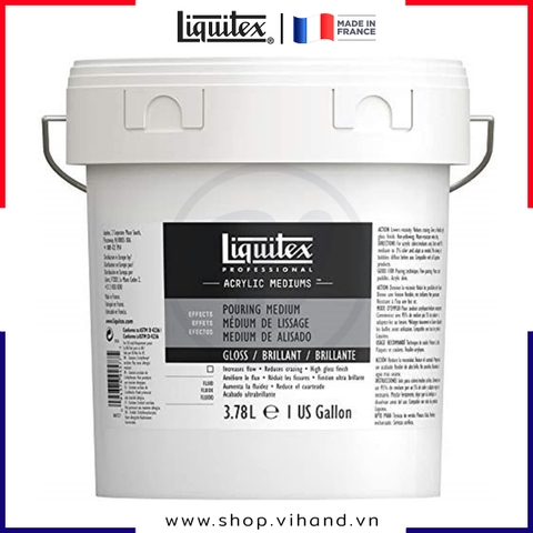 Dung môi đổ màu acrylic, tạo hiệu ứng bóng Liquitex Professional Gloss Pouring Medium - 3.78L (128Oz)