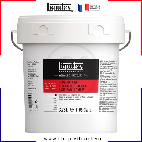 Dung môi dạng sáp, giúp tạo khối 3D cho màu Acrylic Liquitex Professional Modeling Paste - 3.78L (128Oz)