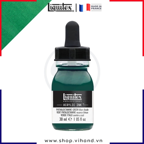 Mực acrylic cao cấp Liquitex Professional Acrylic Ink 317 Phthalocyanine Green Blue Shade - 30ml (1Oz)