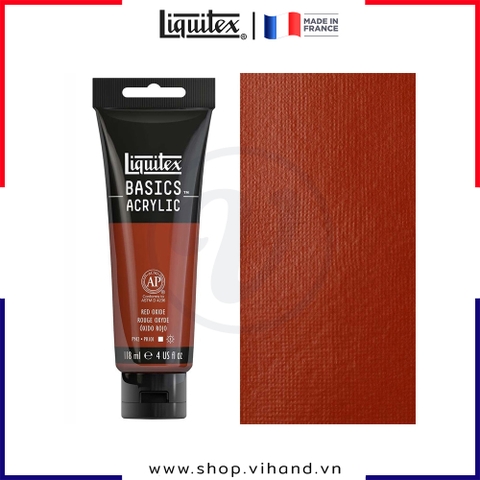 Màu vẽ đa chất liệu Liquitex Basics Acrylic Red Oxide #335 – 118ml (4Oz)