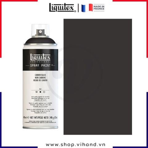 Bình sơn xịt cao cấp Liquitex Professional Spray Paint 337 Carbon Black - 400ml