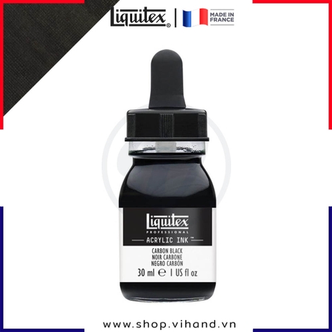 Mực acrylic cao cấp Liquitex Professional Acrylic Ink 337 Carbon Black - 30ml (1Oz)