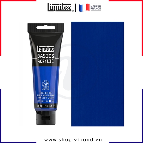 Màu vẽ đa chất liệu Liquitex Basics Acrylic Cobalt Blue Hue #381 – 118ml (4Oz)
