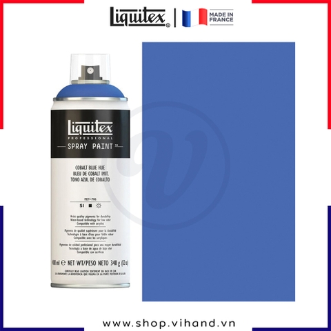 Bình sơn xịt cao cấp Liquitex Professional Spray Paint 381 Cobalt Blue Hue - 400ml